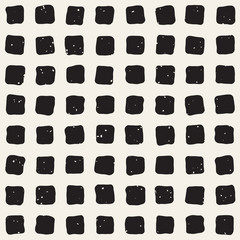 Hand drawn lines seamless grungy pattern. Abstract geometric repeating texture in black and white.