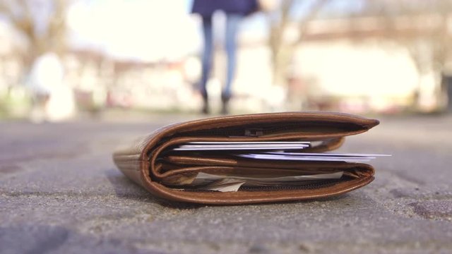 man lost his wallet with money and documents