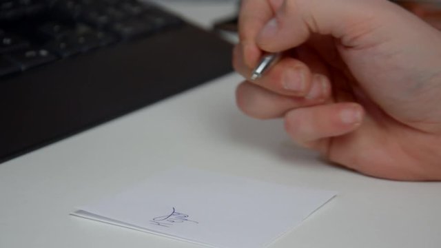 Dokument Unterschrift