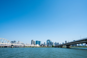 Fototapeta premium 大阪 都市風景