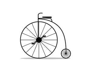 bicycle silhouette design illustration, silhouette style design, designed for icon and animation