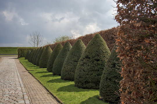 Castle park in Muiden, Netherlands