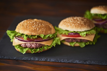 image of  fresh tasty burger