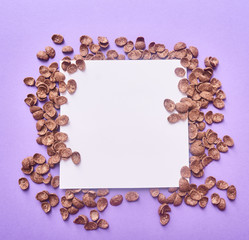 Image of Cereales or cornflakes with space for your text