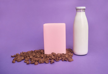 Image of Cereales or cornflakes with space for your text