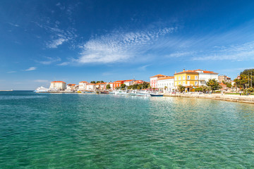 Porec town and harbor on Adriatic sea in Croatia, Europe.