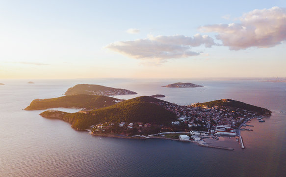 view of prince island in istanbul Turkey