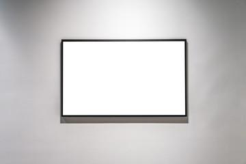 blank frame in gallery