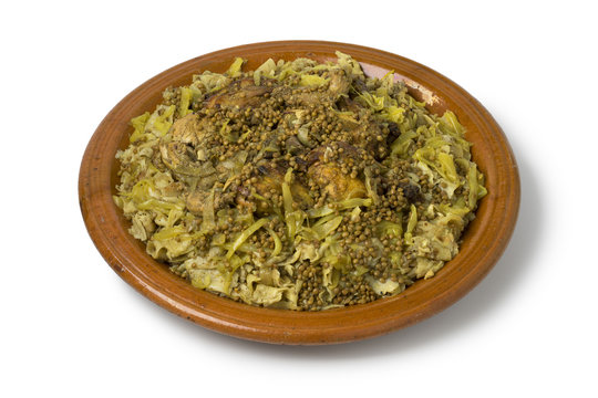  Dish with traditional Moroccan Rfissa