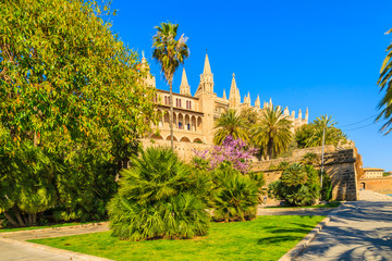 Royal Almudaina Palace in old town of Palma de Majorca, Spain © pkazmierczak