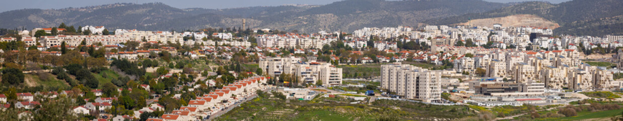 Fototapeta na wymiar Big panorama of Beit Shemesh