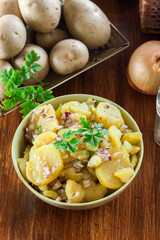 Traditional German potato salad
