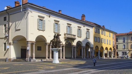 Fototapeta na wymiar Pavia, Piazza Duomo, Lombardia, Italia, Europa, Italy