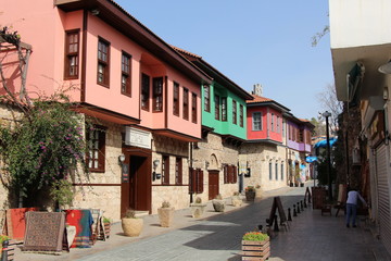 Fototapeta na wymiar Altstadtgasse in Antalya