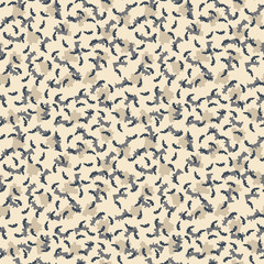 Pixel camo seamless pattern. Navy and khaki urban digital camouflage. Vector fabric textile, repeat print design, wallpaper or backdrop