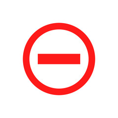 Stop sign vector icon in flat style. Danger symbol illustration on white isolated background. Stop alert business concept.