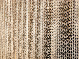 corrugated cardboard for packing, abstract background vertical lines, package paper or cardboard. - obrazy, fototapety, plakaty