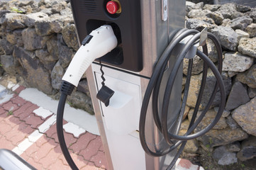 Electric car charging station