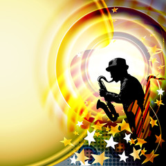 Obraz premium Jazz music festival background