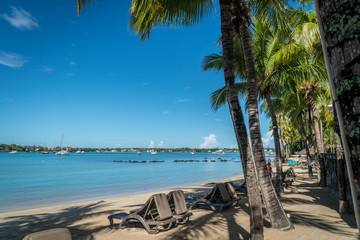 Beach on Mauritius island