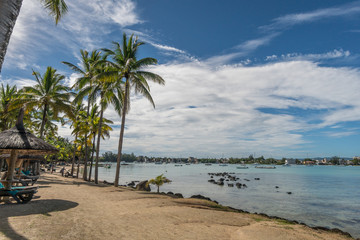 Beach on Mauritius island