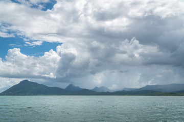 Beach on Mauritius island