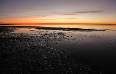 Obraz premium The stunning sunrise on the East Cape of Everglades National Park, Florida..