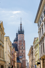 Dans les rues de la Vieille Ville de Cracovie