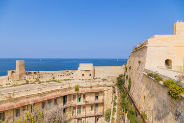Valletta, Malta. Fort St. Elmo. Fortresses are included in the UNESCO list
