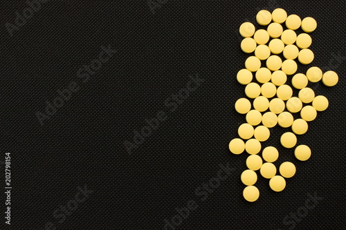 Medicine Theme Yellow Antibiotic Pills Pharmacy Concept Free