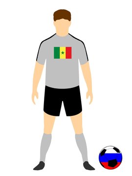 Footballeur de l'équipe du Sénégal au Mondiale 2018	