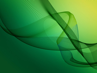 Abstract green background with grid lines
