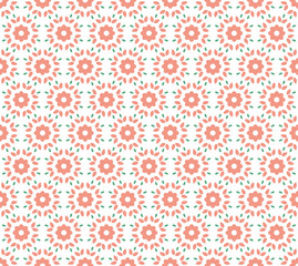 geometric flower floral seamless pattern background
