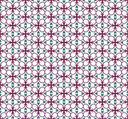 geometric flower floral seamless pattern background