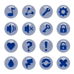 icons and buttons for games and web design