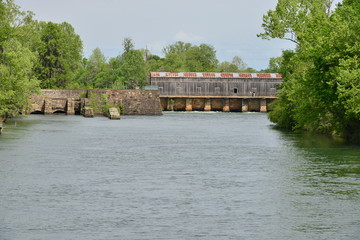 The Augusta canal at Augusta in Georgia
.
