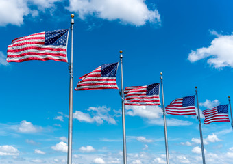 Patriotism in the Breeze (Flags at the Base of the Washington Monument, Washington D.C.)