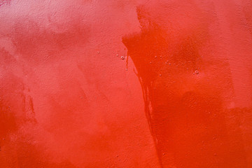 Blank metal surface painted red