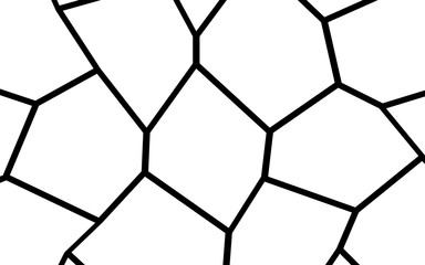 Obraz premium Black and White Irregular Mosaic Template