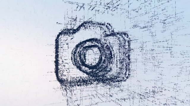 photo camera, light news animation
