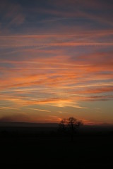 Fototapeta na wymiar Sunset over Staindrop