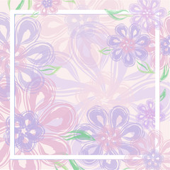 Fototapeta na wymiar Beautiful gentle floral background for mother's day, women's day, wedding. Vector for greeting card, invitation, poster, business card, place for your text.
