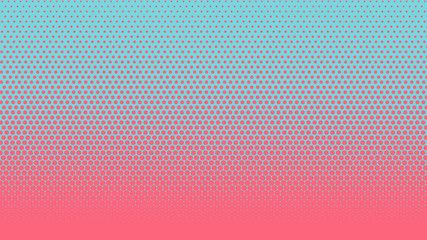 Halftone gradient pattern vertical vector illustration. Pink blue dotted, blue halftone texture. Pop Art blue pink halftone, comics Background. Background of Art. AI10