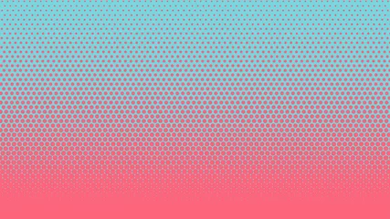 Fotobehang Halftone gradient pattern vertical vector illustration. Pink blue dotted, blue halftone texture. Pop Art blue pink halftone, comics Background. Background of Art. AI10 © svitlananiko