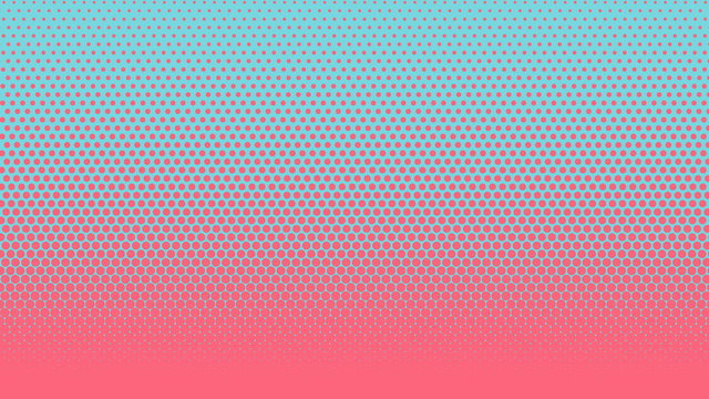 Halftone gradient pattern vertical vector illustration. Pink blue dotted, blue halftone texture. Pop Art blue pink halftone, comics Background. Background of Art. AI10