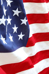 Vertical American flag