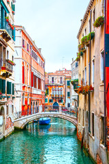 Fototapeta premium Narrow canal in Venice