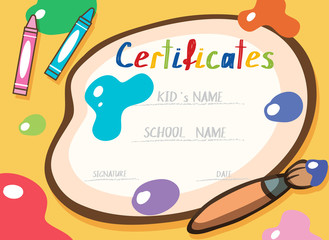 A Colourful Art Certificate Template
