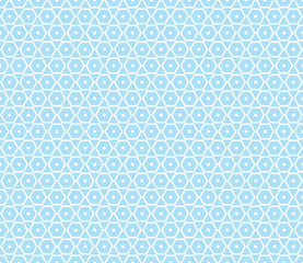 Fototapeta na wymiar Seamless blue abstract geometrical hexagon pattern vector