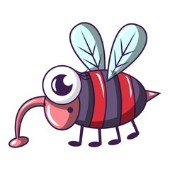 Dangerous fly icon. Cartoon illustration of dangerous fly vector icon for web